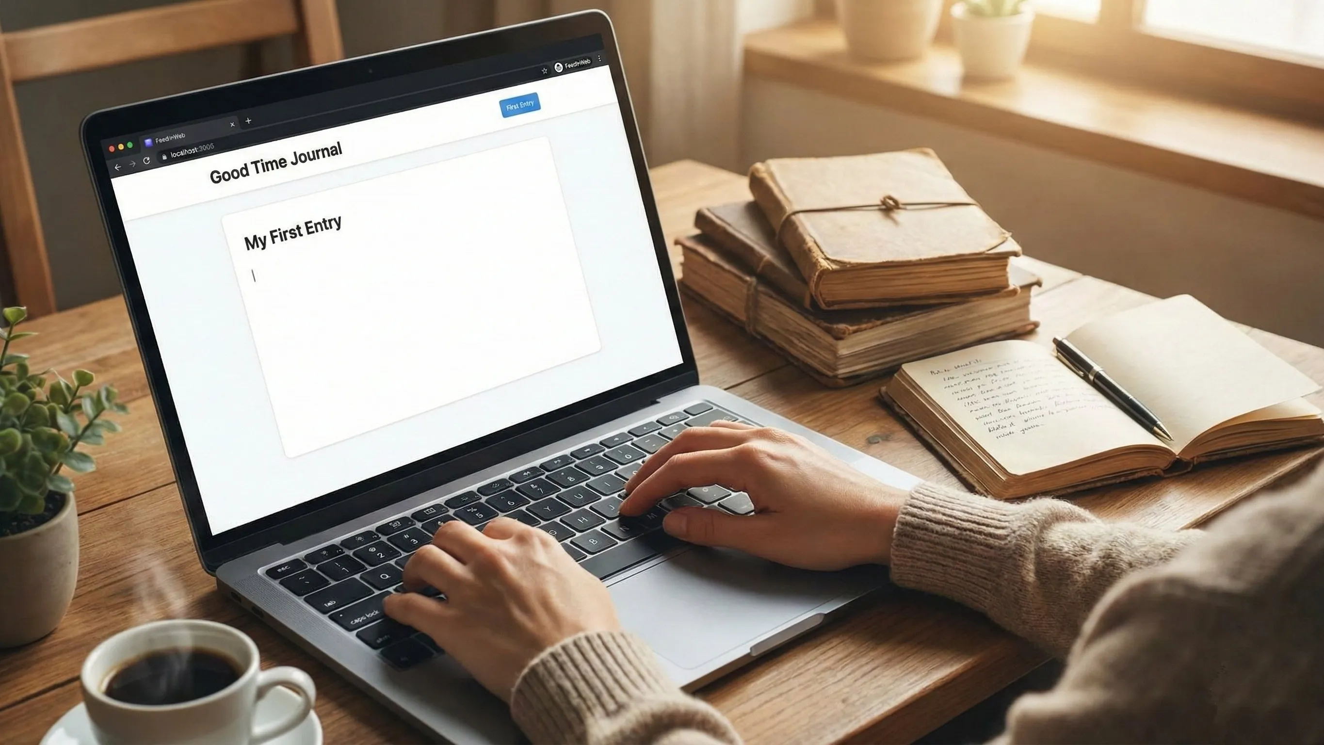 How to Start Your Good Time Journaling on FeedInWeb – Your Private, Encrypted Life Book (Step-by-Step)